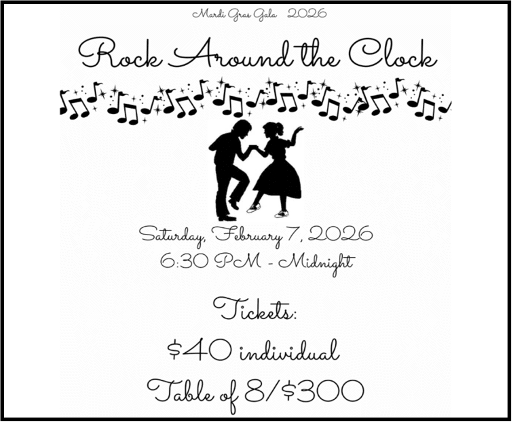 Rock Around the Clock – Mardi Gras Gala